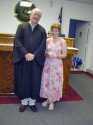 Jeannie with Judge Woltz at her wedding